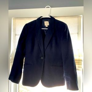 J Crew 100% Cotton Blazer - Navy